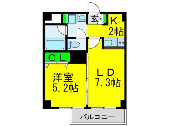 コーポラス南住吉の物件間取画像