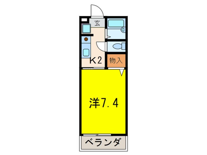 売布Ｋハイツの物件間取画像