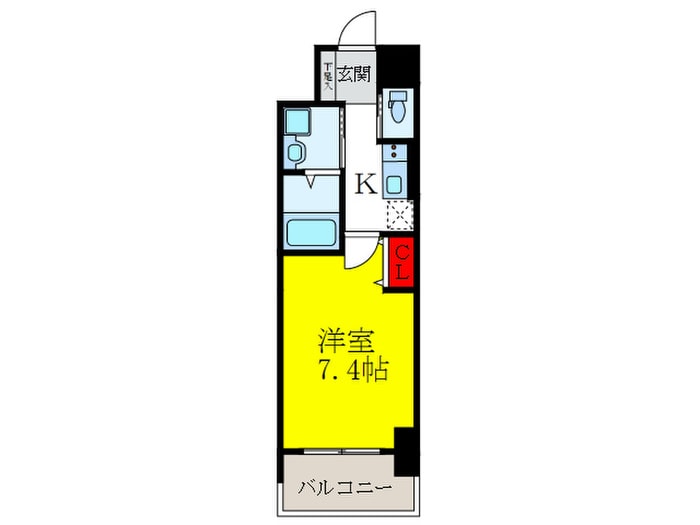 ﾌｧｰｽﾄﾌｨｵｰﾚ江坂ﾚｶﾞﾘｽの物件間取画像