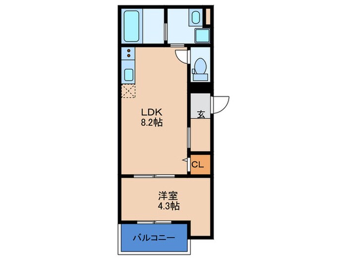 TATERU Apartment 大道南1丁目の物件間取画像