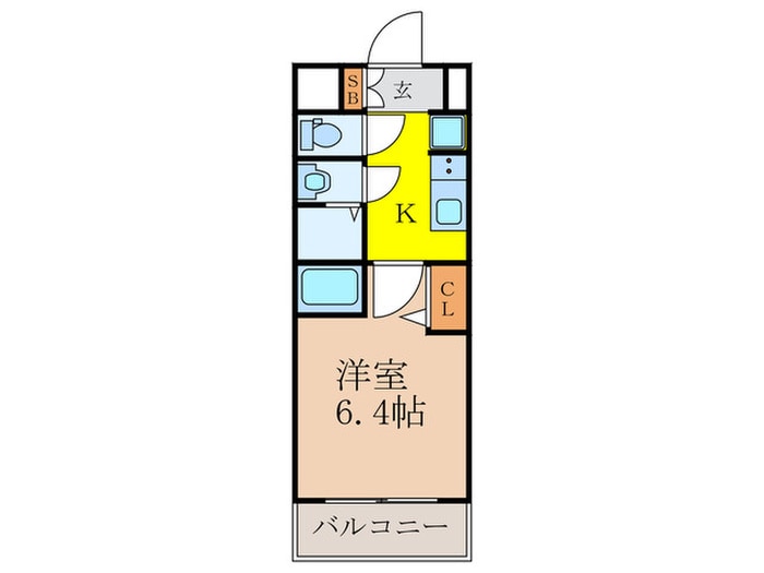 ﾌﾟﾚｻﾝｽ新大阪ｲｵﾘｱ（704）の物件間取画像