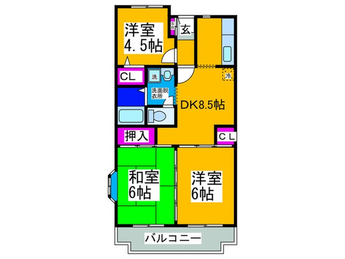 天美センタ－アネックスの物件間取画像