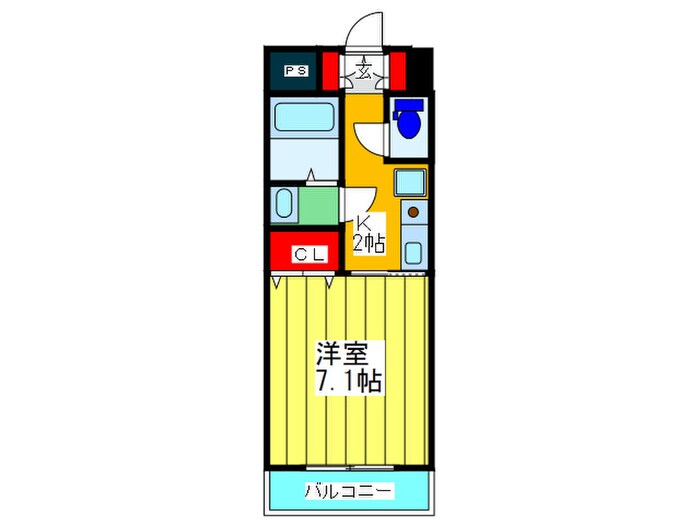 グレンパ－ク中川の物件間取画像