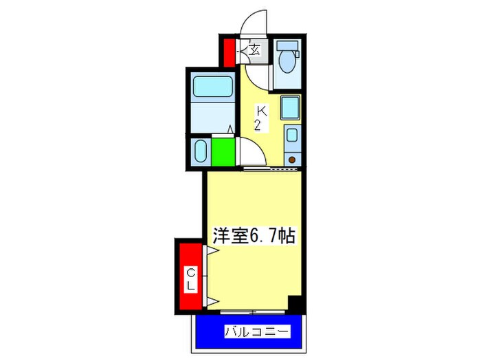 グレンパ－ク中川の物件間取画像