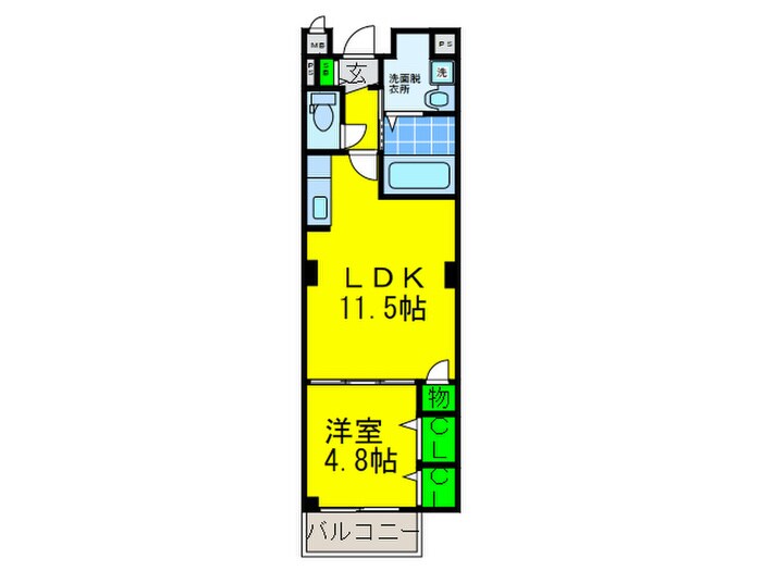 アマポ－ラみさきの物件間取画像