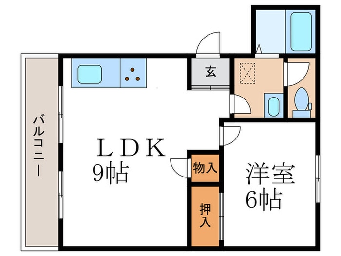 久世ハイツの物件間取画像