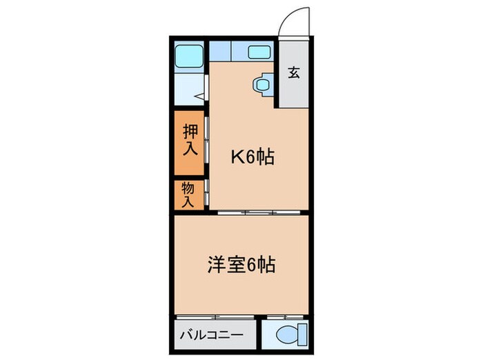 明美ﾏﾝｼｮﾝの物件間取画像