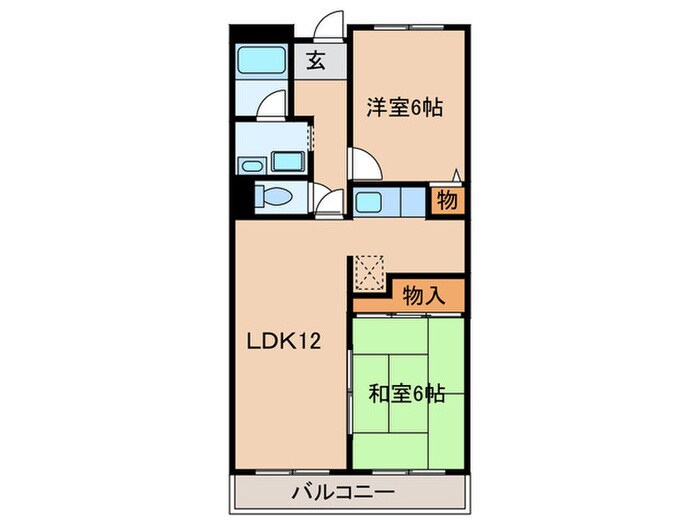 ウイングヒルズ羽曳野の物件間取画像