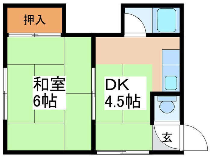 かつらマンションの物件間取画像