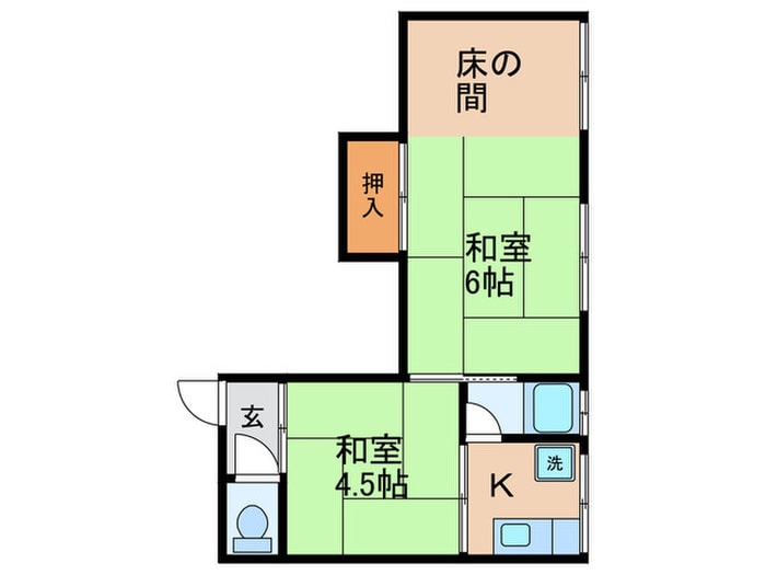 かつらマンションの物件間取画像