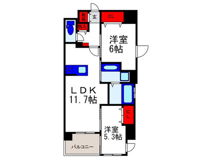 グランデュールの物件間取画像