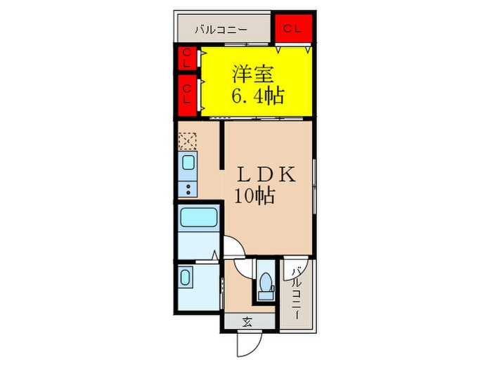 フジパレス瑞光Ⅱ番館の物件間取画像