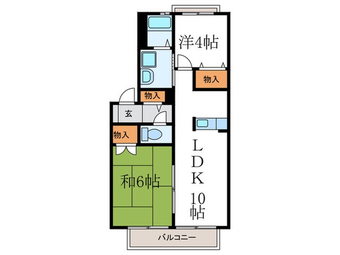 パークテラスおおさぎの物件間取画像