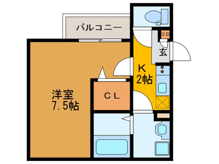 ALEGRIA藤田町WESTの物件間取画像