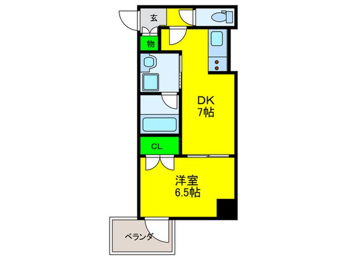 サムティ難波グレイスの物件間取画像