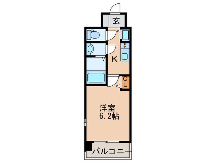 ﾗﾗﾌﾟﾚｲｽ大阪ｻﾞ･ﾘｳﾞｧｰｼﾞｭ（301）の物件間取画像