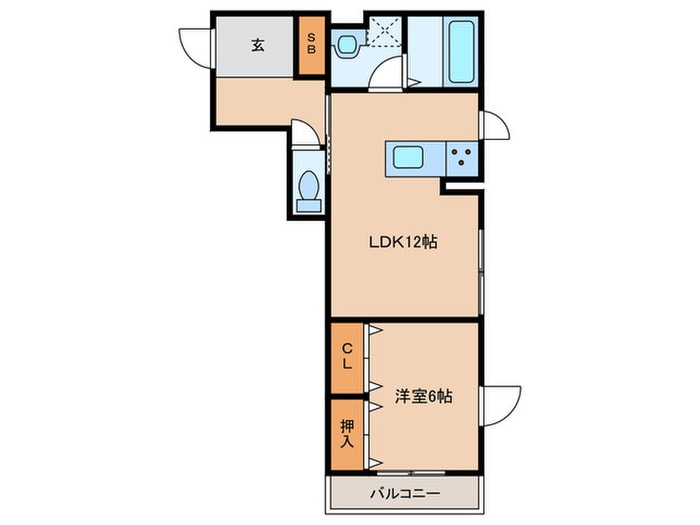 仮）西九条大国町新築の物件間取画像