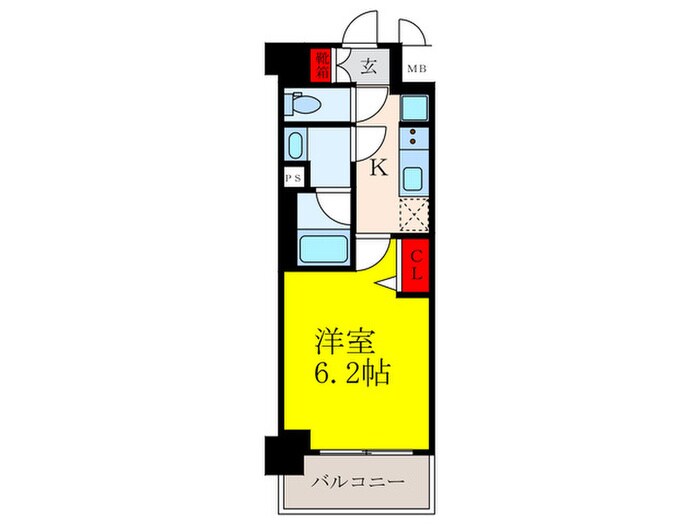 ﾌｧｰｽﾄﾌｨｵｰﾚ江坂ｶﾞｰﾃﾞﾝ(708)の物件間取画像