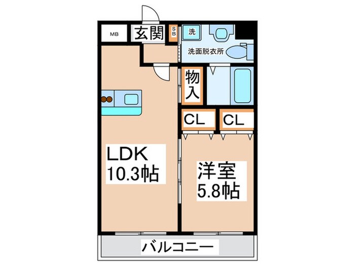 Azalea住吉の物件間取画像