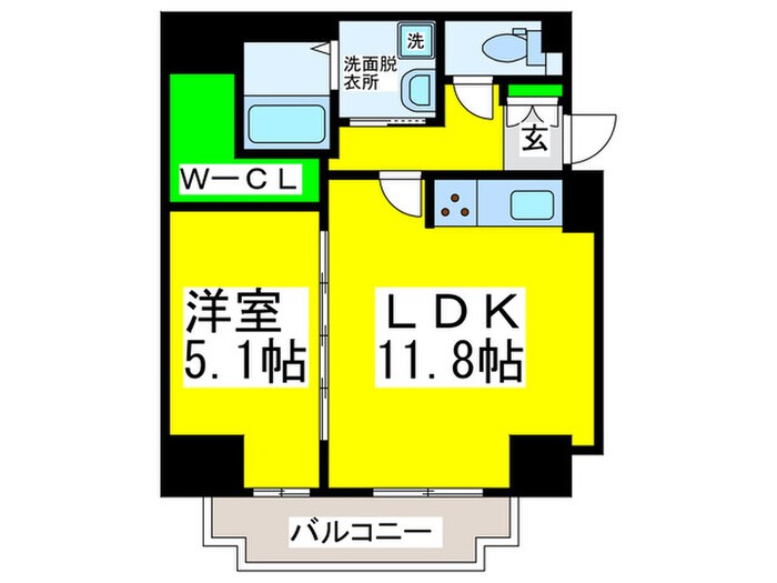 アトリエール堺新町の物件間取画像