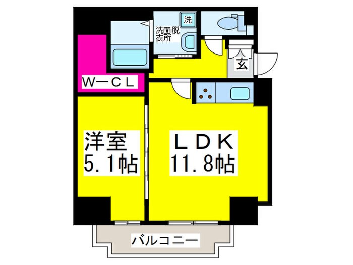 アトリエール堺新町の物件間取画像