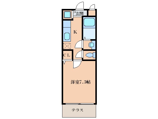 フロ－ラ大津池の物件間取画像