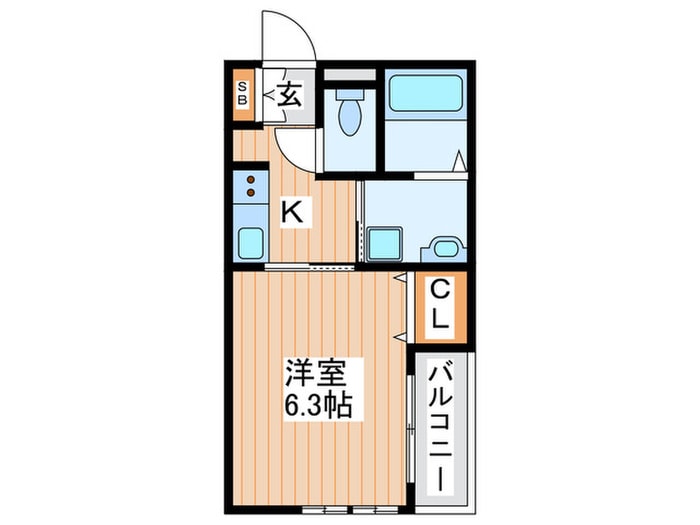 若葉ハウスの物件間取画像