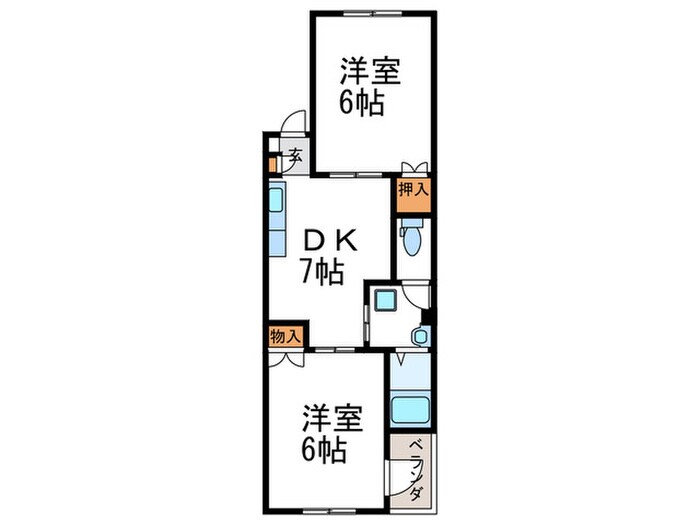 セーブルⅢの物件間取画像