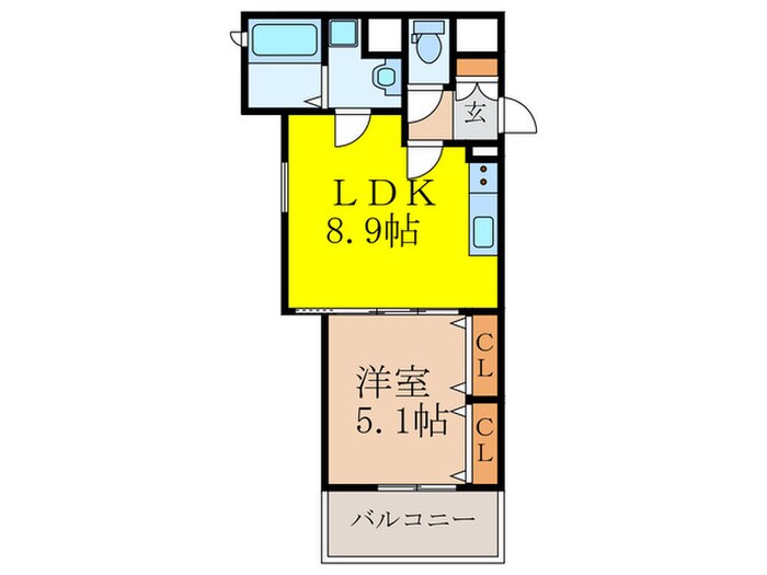 クリエオーレ永楽荘の物件間取画像