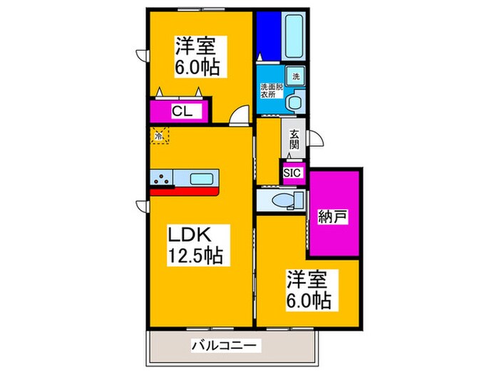 Ｔｏｕｊｏｕｒｓ.の物件間取画像