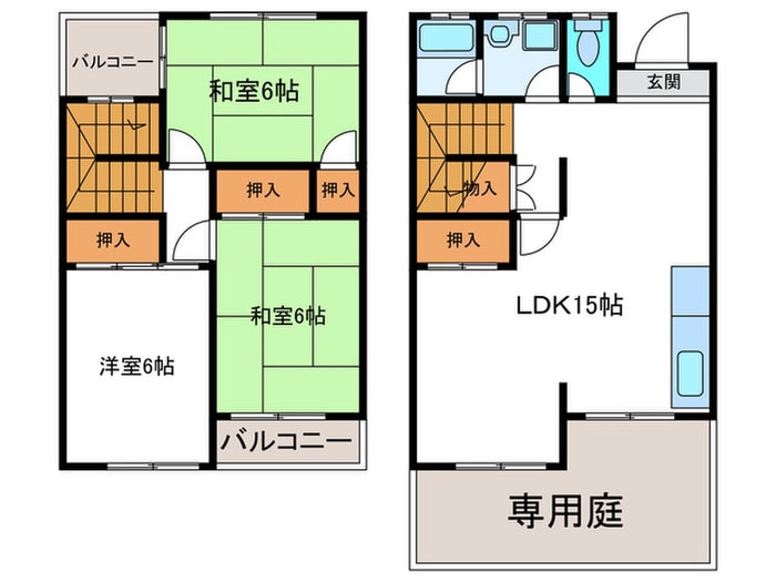 安井テラスの物件間取画像