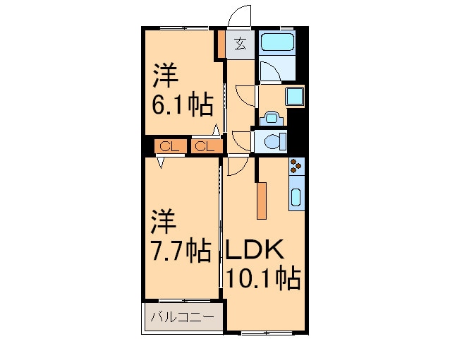 リアルテ霞ケ丘の物件間取画像