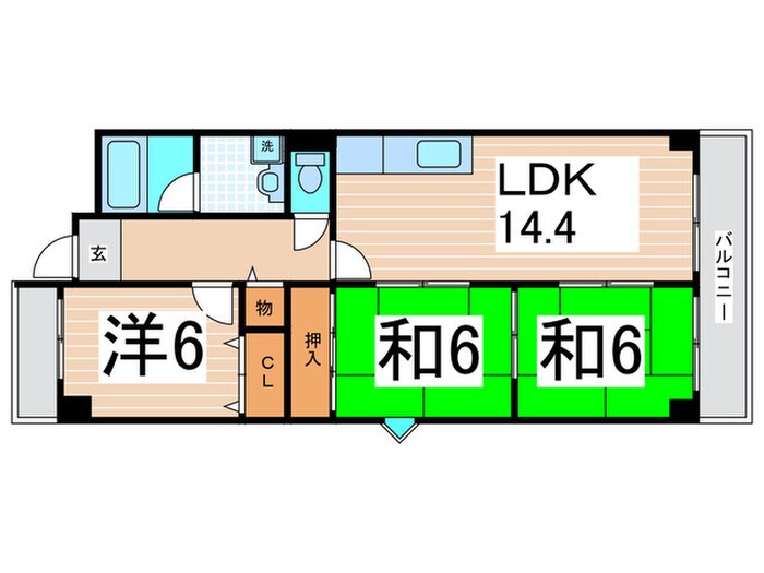 パークサイド北澤の物件間取画像