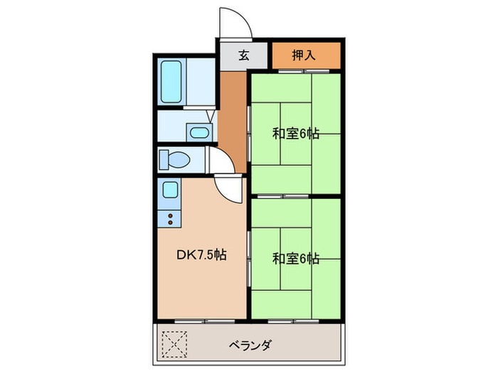 ハイツ菊水の物件間取画像