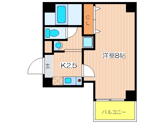 エスペランサ谷町の物件間取画像