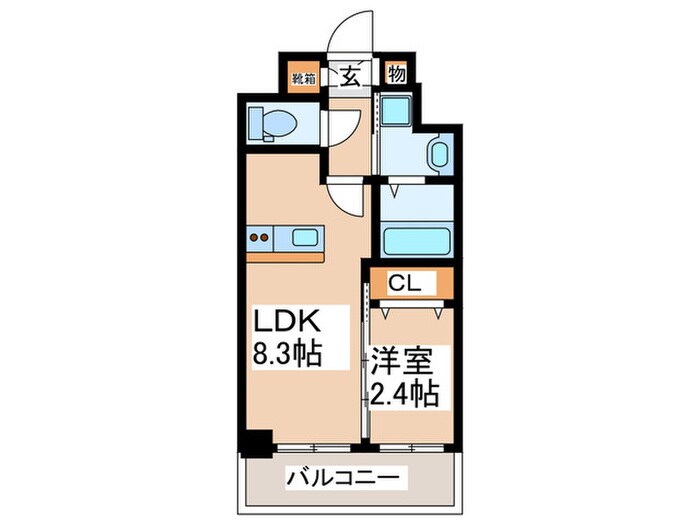 クローバー・グランツ北野田の物件間取画像