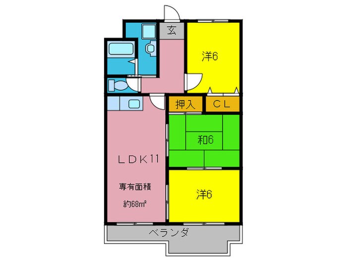 パレボンシャンスの物件間取画像