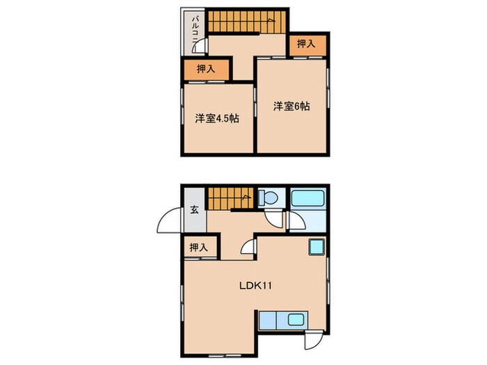 舞子坂戸建の物件間取画像