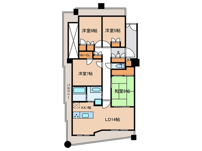 グランクール河原町二条(212)の物件間取画像