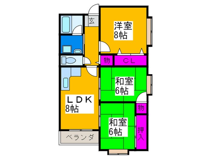 エクレールオザキの物件間取画像