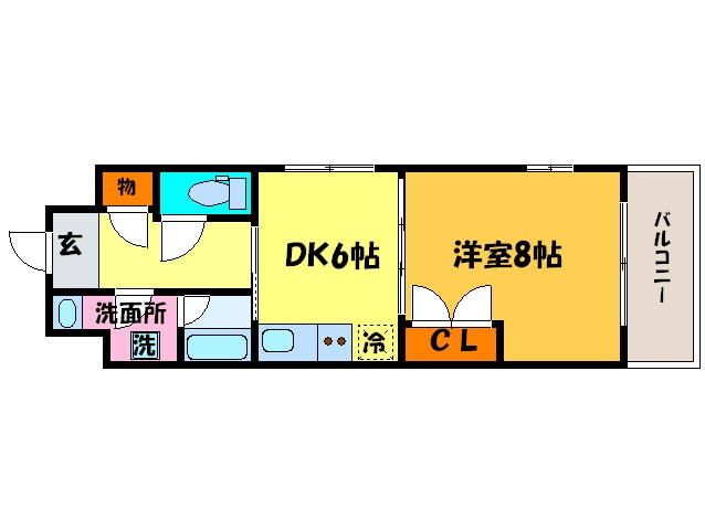 ＡＬＢＡ烏丸御池の物件間取画像