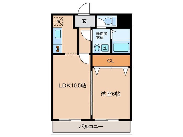 石田ハイツ２号館の物件間取画像