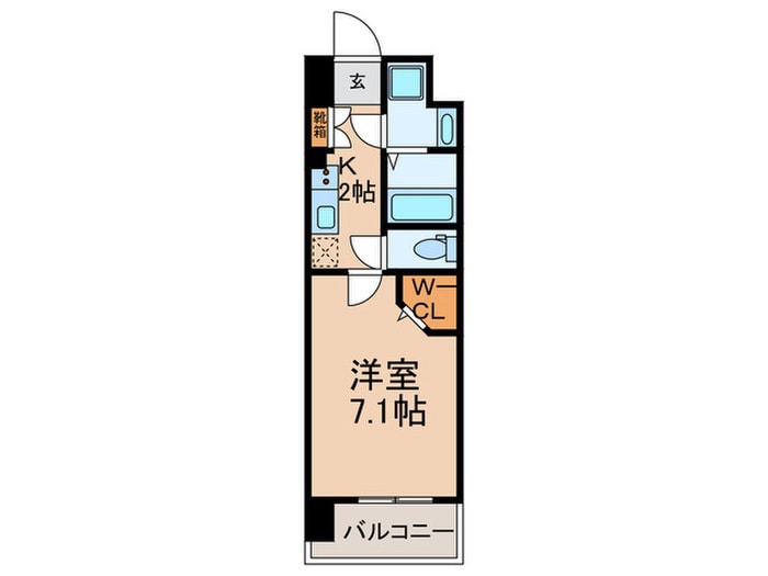 ミラージュパレス難波幸町の物件間取画像