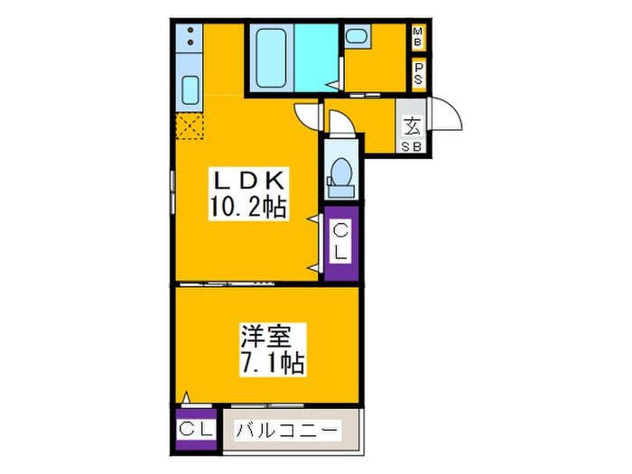 フジパレス浜寺石津Ⅱ番館の物件間取画像