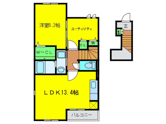 スペーシア　Ⅰ号館の物件間取画像