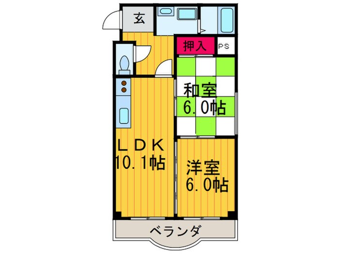 レクシア野崎の物件間取画像