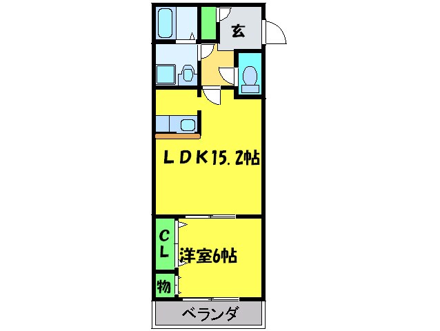 ル－チェⅢ番館の物件間取画像