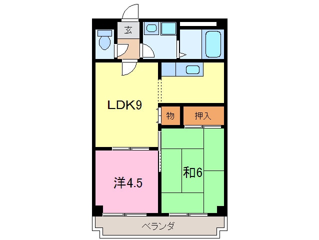 レボンヌ尼崎の物件間取画像