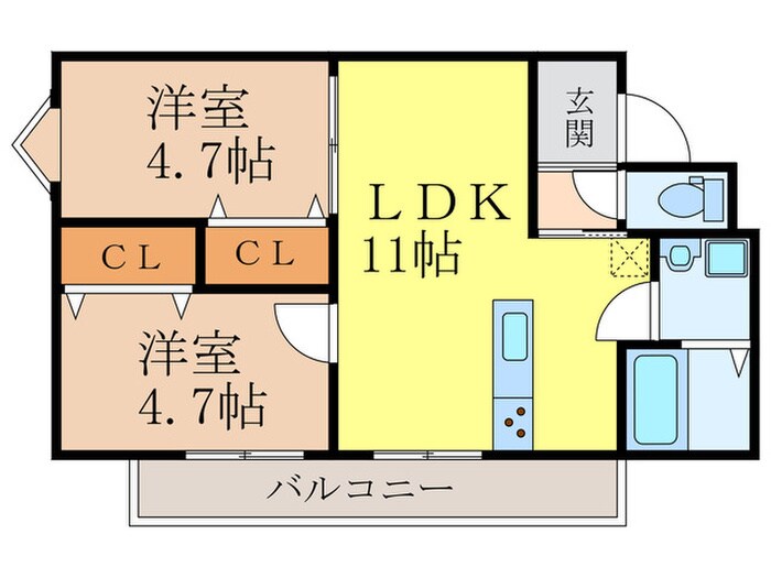 仮)M・Celeste柏原今町の物件間取画像