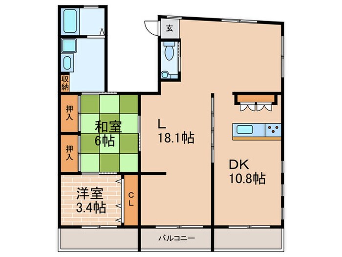 夙川ビラーの物件間取画像